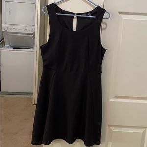Black fit and flare boutique dress